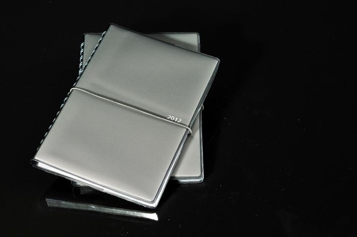 Silver Spiral Notebook
