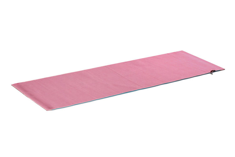 粉红色瑜伽铺巾