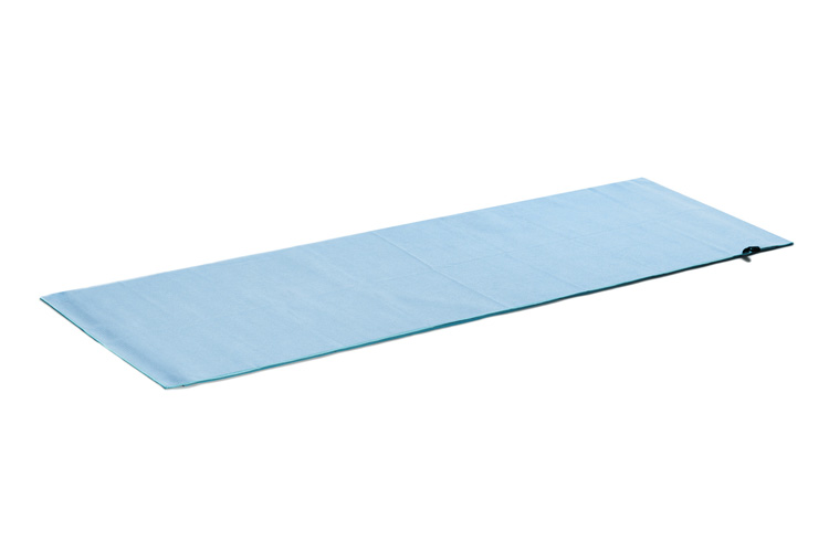 Light blue yoga towel