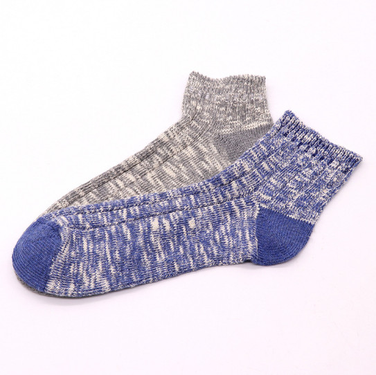 Blue short size comfortable  cotton socks