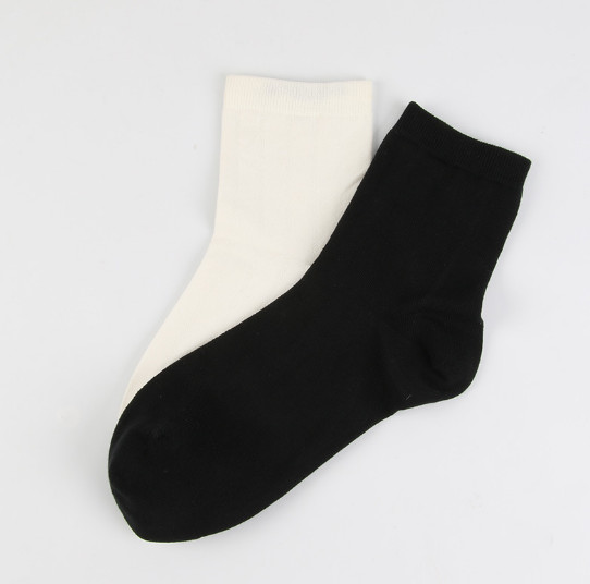 White short size business style cotton socks