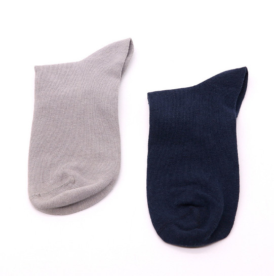 Grey color super short size comfortable cotton socks
