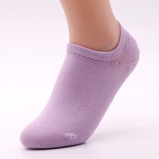 Purple short size popular design cotton socks