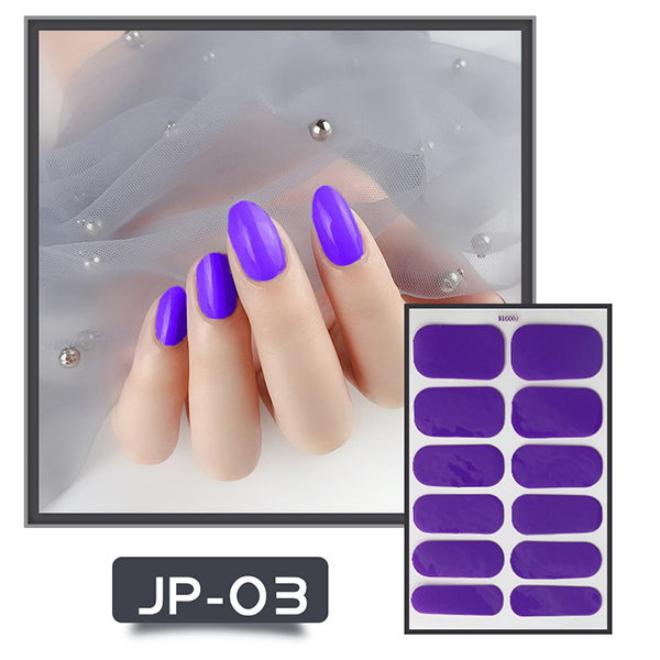 Purple Nail Art Sticker