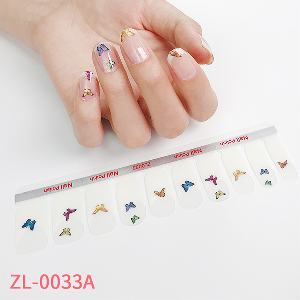 Colorful Butterfly Pattern Nail Art Sticker