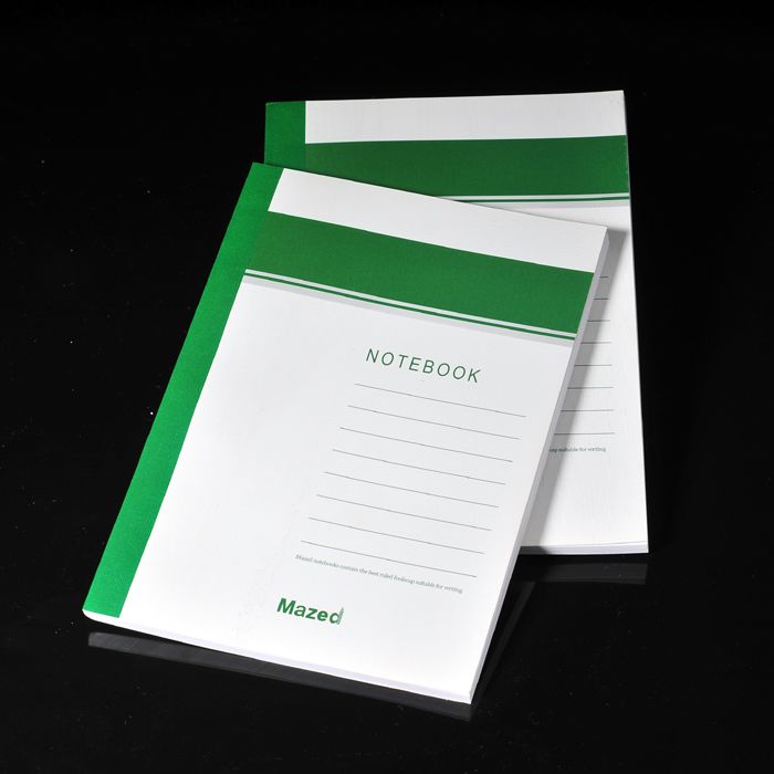 绿色普通笔记本