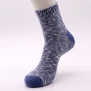 Blue middle size good design cotton socks